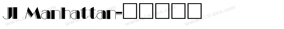 JI Manhattan字体转换